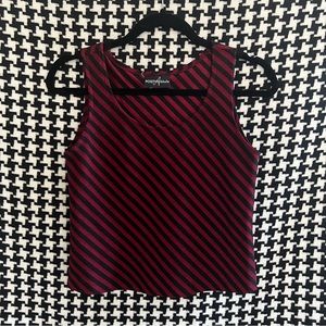 Vintage 90s y2k diagonal striped tank top. Small